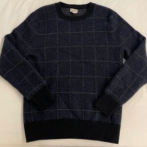 J. Crew Wool Herringbone Jacquard Sweater